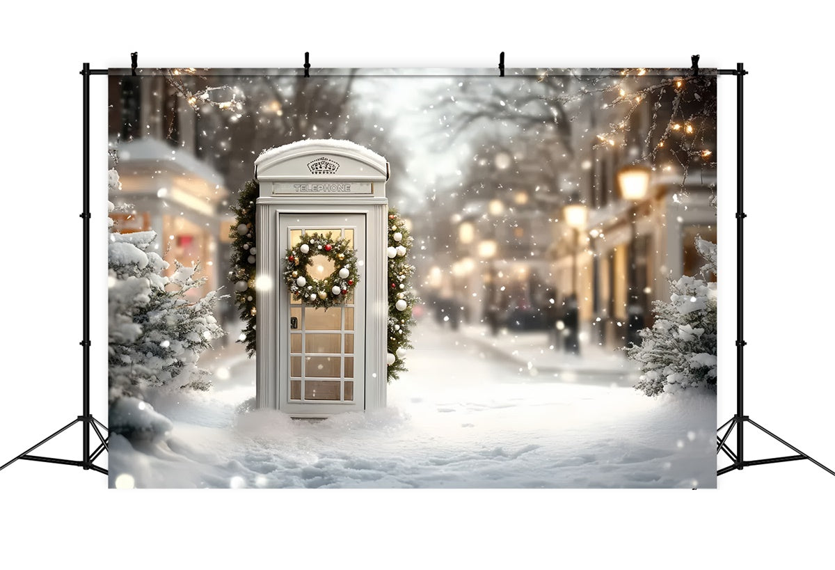Weihnachten Backdrop für Fotos Festliche Straße Stand Hintergrund CSH6-283