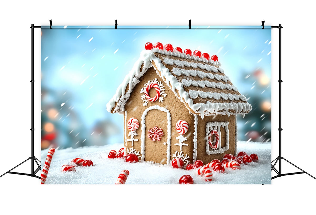 Weihnachten Fotografie Backdrops Holiday Sugar House Backdrop CSH6-284