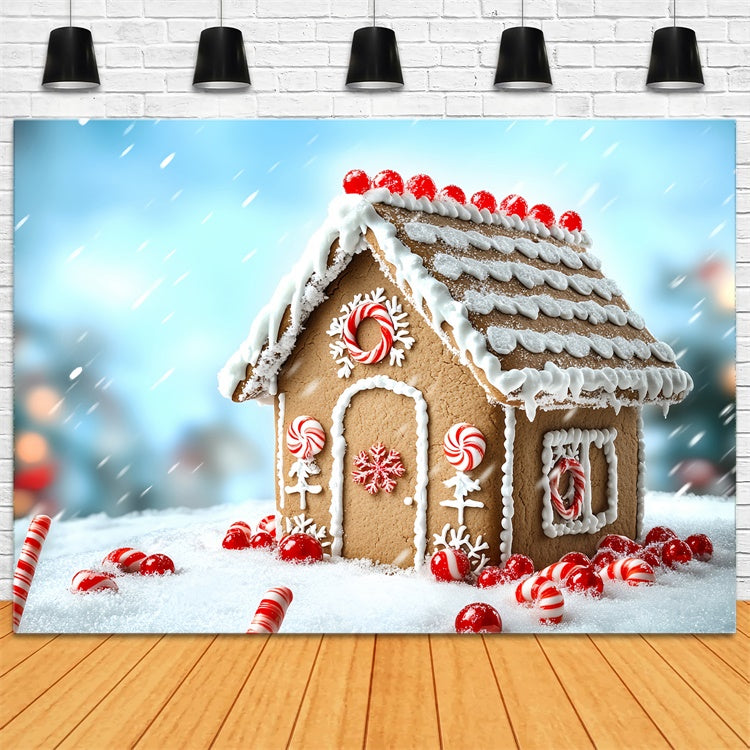 Weihnachten Fotografie Backdrops Holiday Sugar House Backdrop CSH6-284