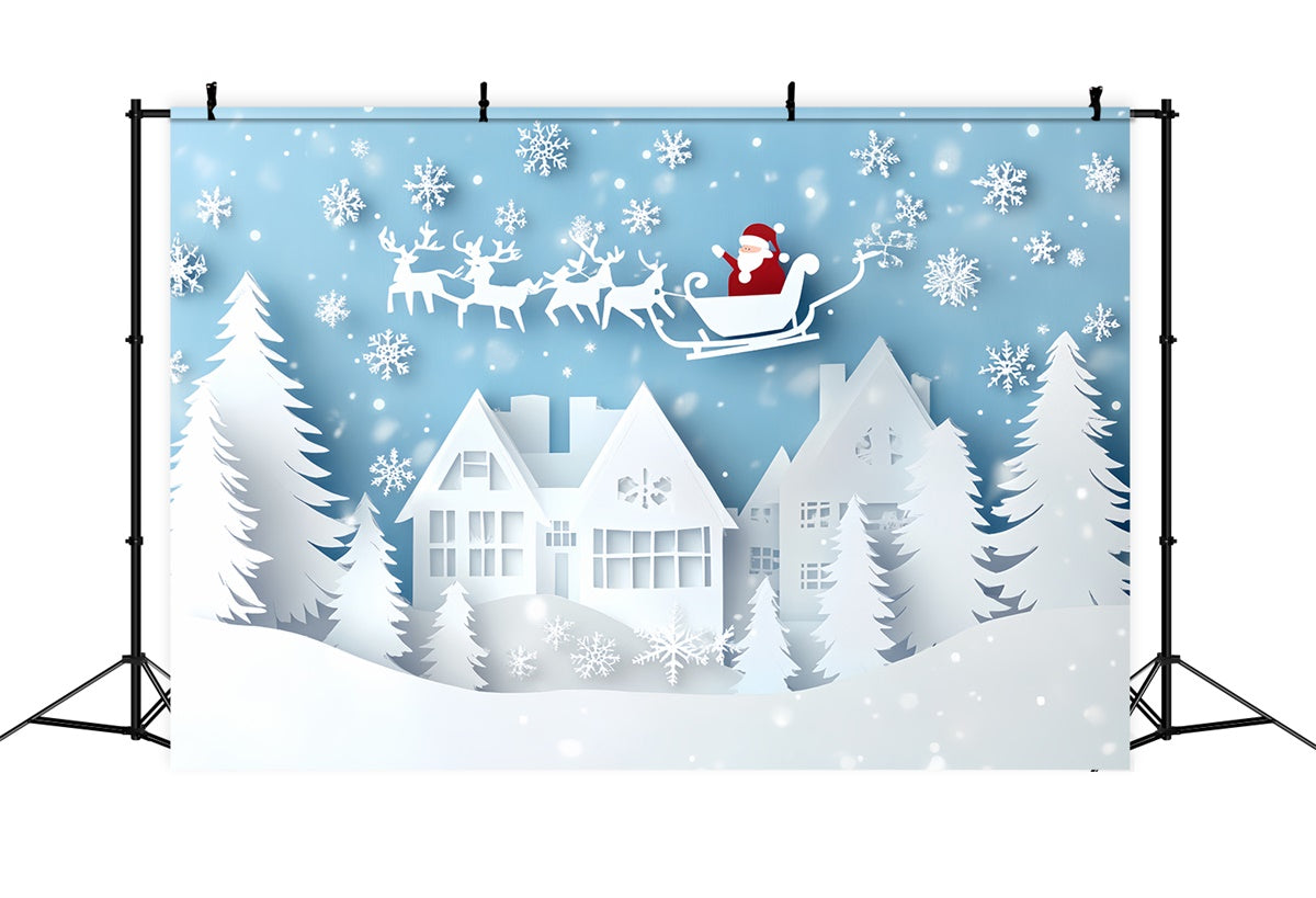 Weihnachten Backdrop Ideen Papier Schneeflocke Fantasy Backdrop CSH6-288
