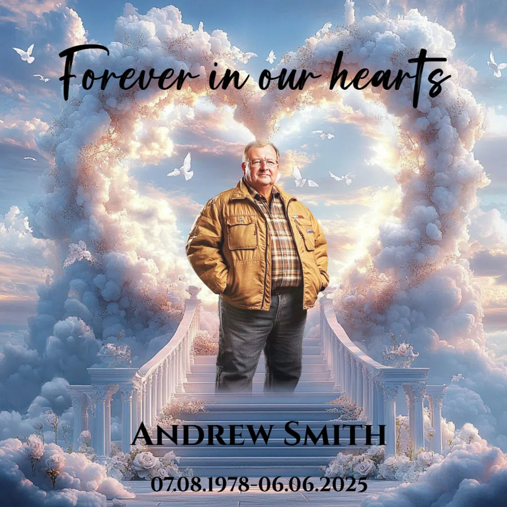 Memorial Backdrop Ideen Taube Himmel Wolke Herz Custom Backdrop CSH6-357