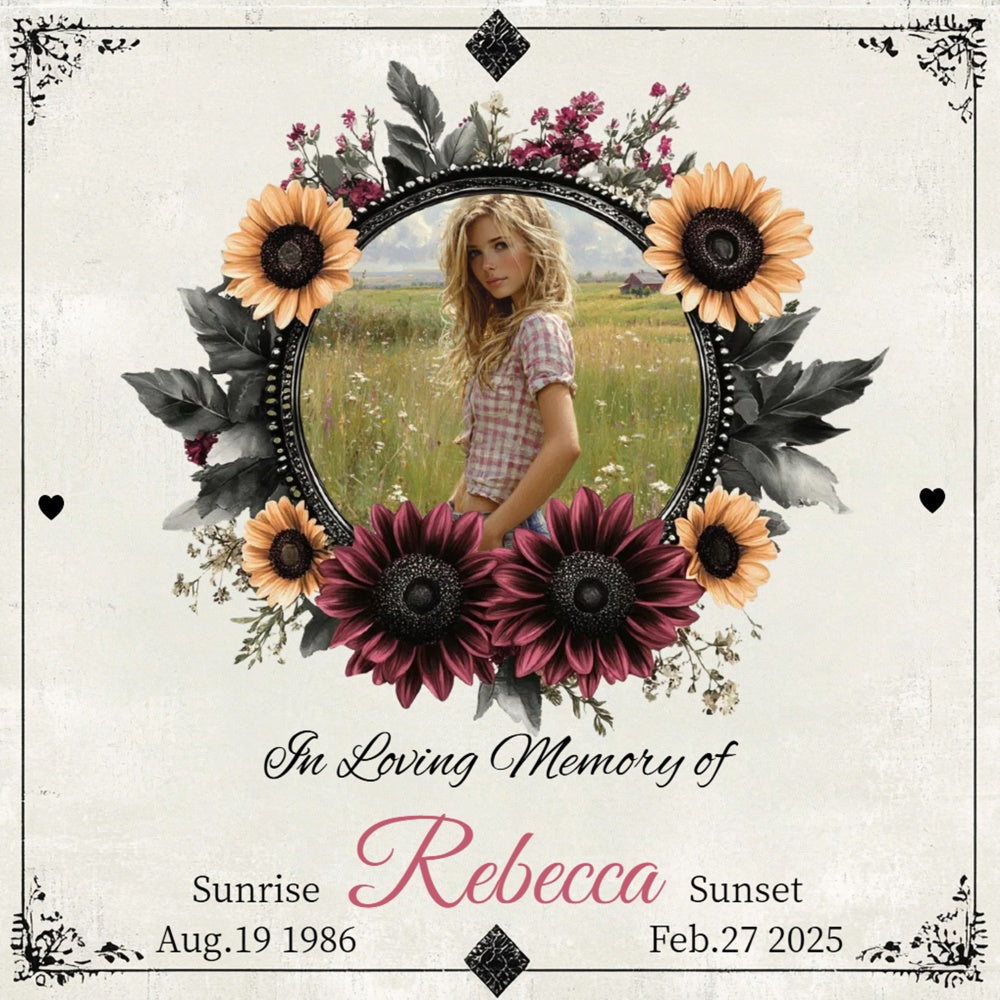 Memorial Backdrop Ideen Country Bloom Goodbye Custom Backdrop CSH6-367