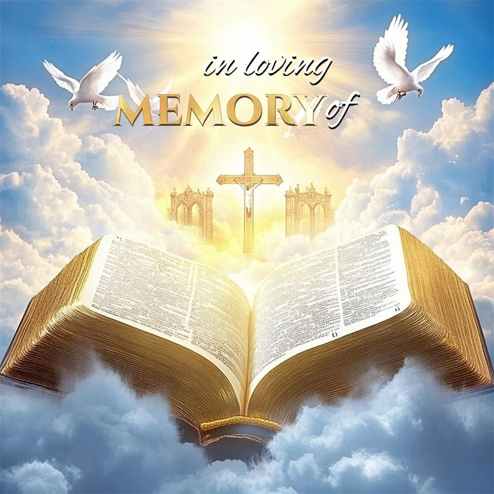 Memorial Backdrop Ideen Himmlische Schrift Tor Custom Backdrop CSH6-386
