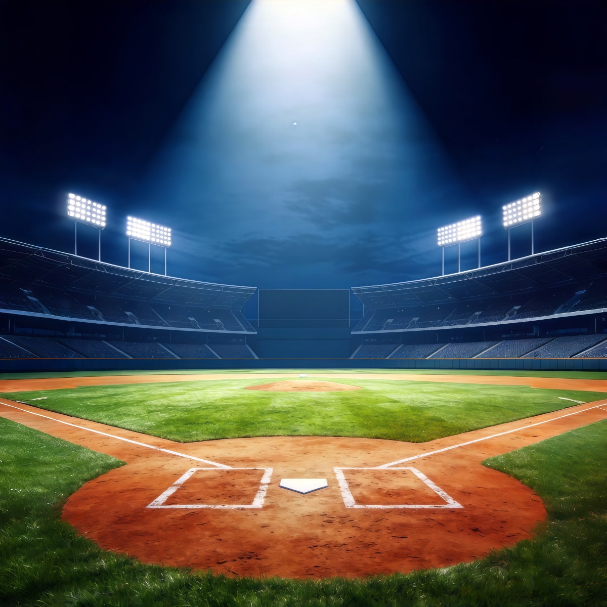 Baseball-Fotografie-Hintergrund Grand Arena Spotlight Field Sport-Hintergrund CSH61-178