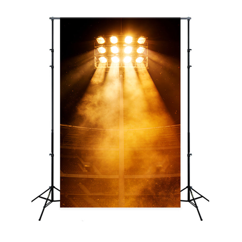 Baseball-Hintergrund Golden Stadium Light Burst Sportfotografie-Hintergrund CSH61-181