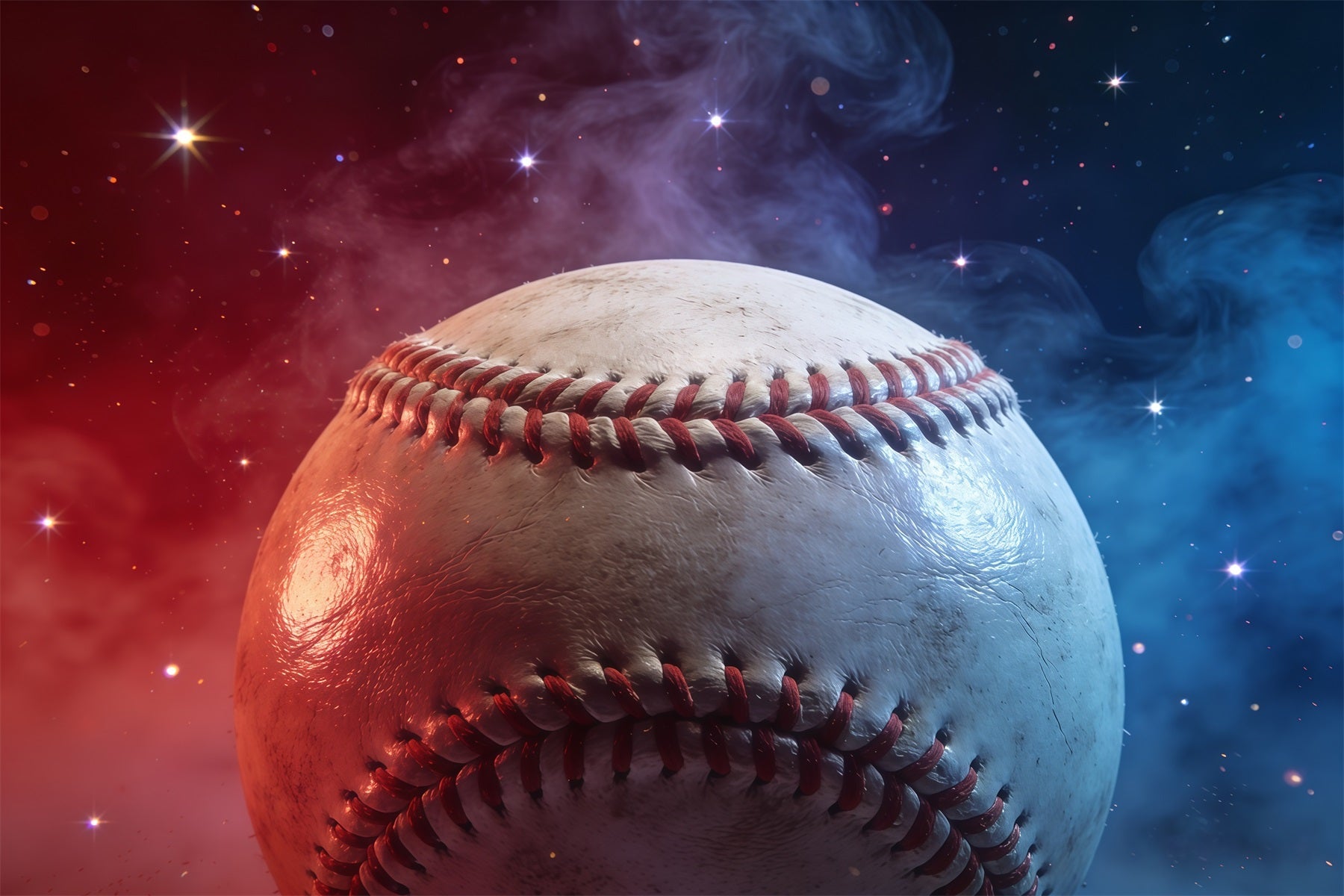 Baseball-Hintergrund Kosmisch Rot Blau Baseball Glow Sport-Hintergründe für Fotografie CSH61-188