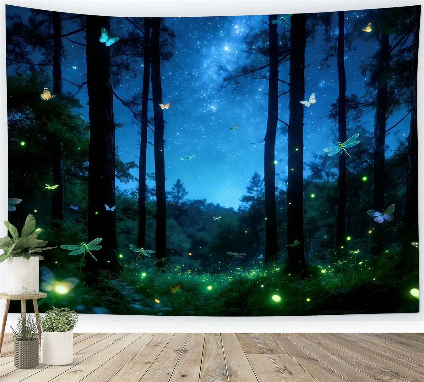 Verzauberter Wald-Hintergrund Starlit Butterfly Dream Grove Wald-Fotografie-Hintergrund CSH61-207