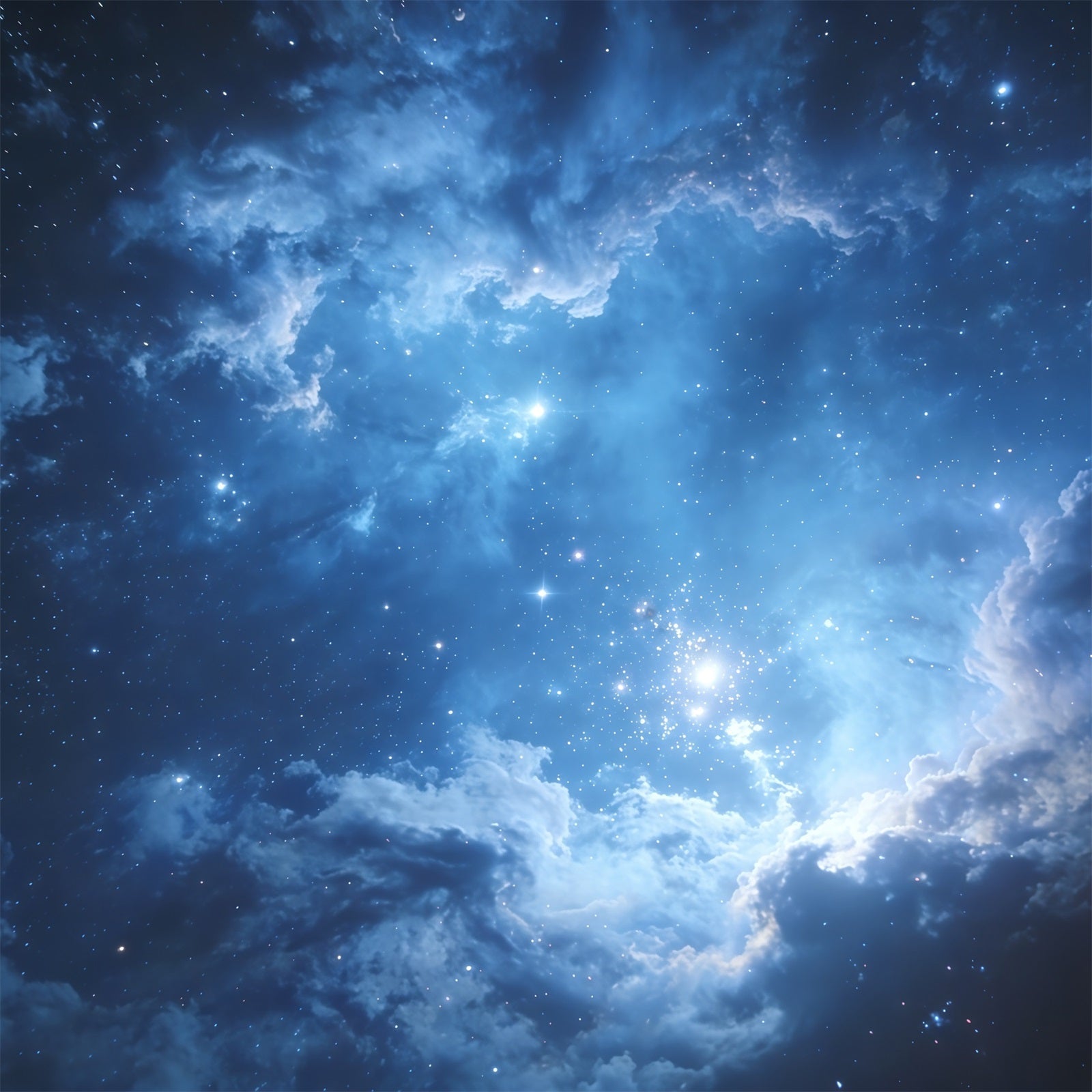 Hintergrund für Fotografie Blauer kosmischer Sternenhimmel Wolkenhintergrund CSH62-125