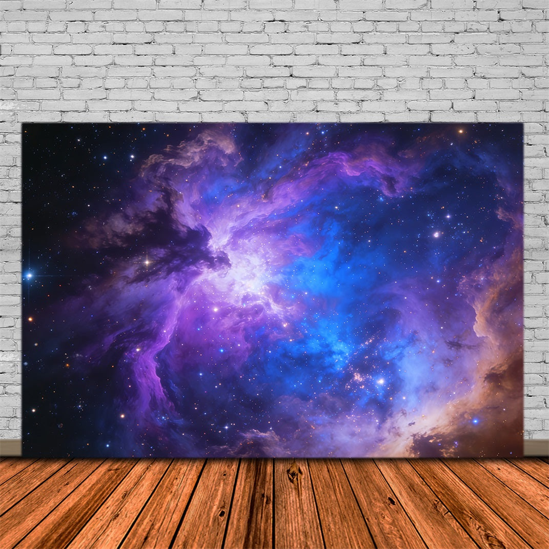 Hintergründe mit Himmel Lila-blaue kosmische Nebelwolken Fotohintergrund CSH62-128