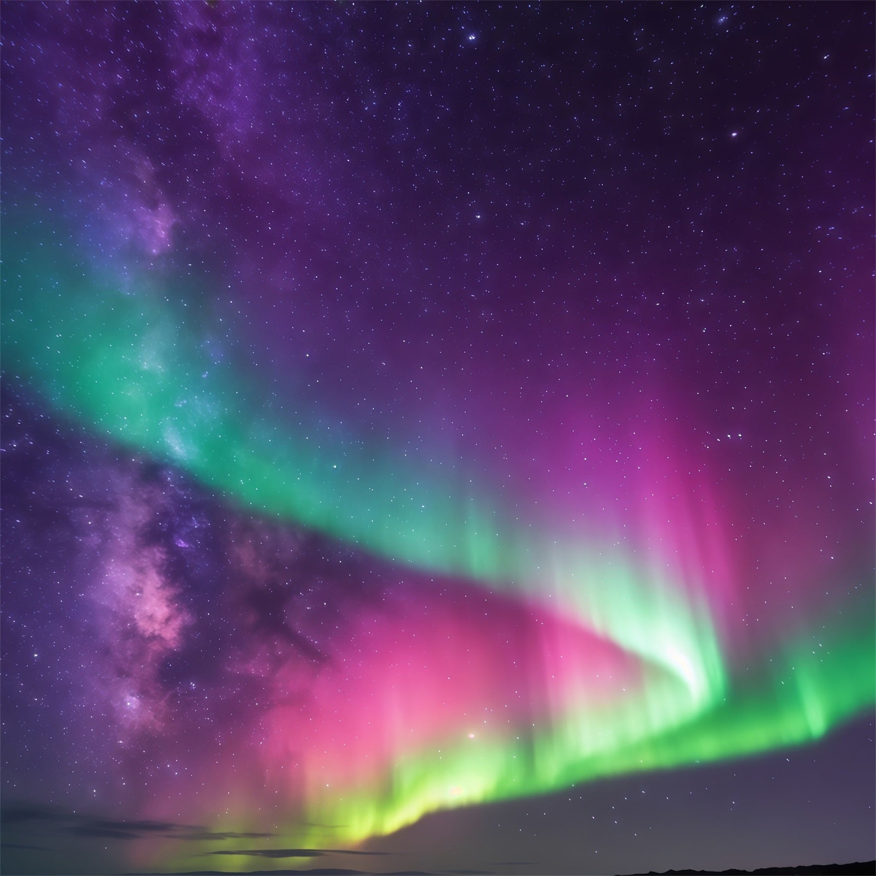 Himmelshintergrund Grün-lila Aurora Borealis Wolkenfotografie-Hintergrund CSH62-138