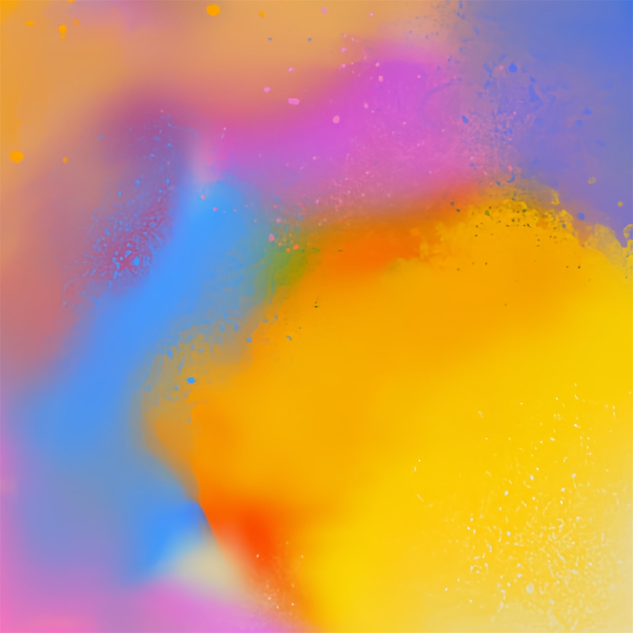 Hintergrund mit Farbverlauf Lebhaftes Blau Rosa Gelb Spritzer Hintergrund für Porträtfotos CSH62-42