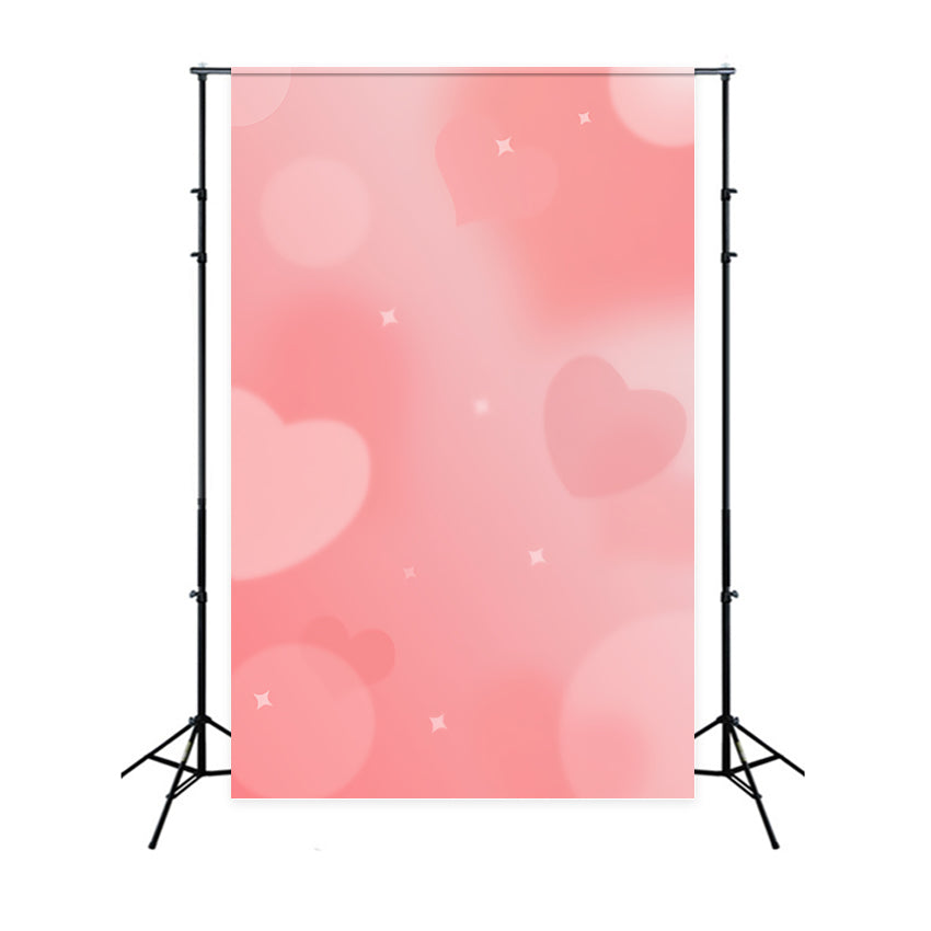 Hintergrund mit Farbverlauf für Fotos Traumhaftes Rosa Liebesherz Glitzer Hintergrund für Porträtaufnahmen CSH62-49