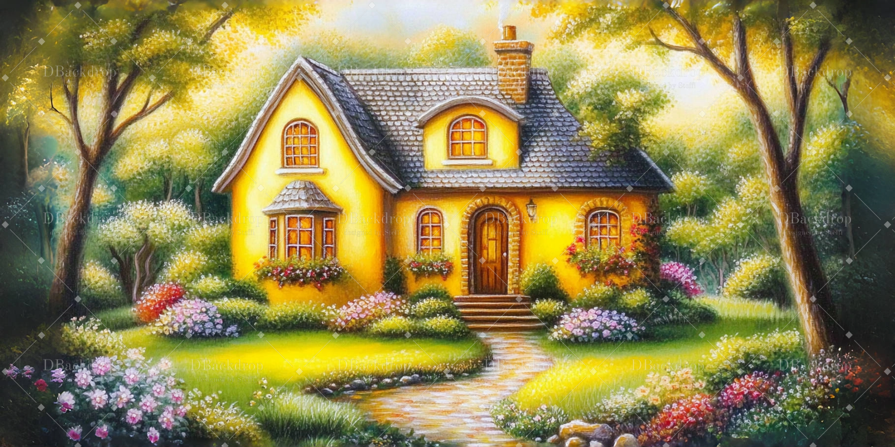 Theaterkulisse „Waldhütte“ Bühnenkulissen CSH59-T34