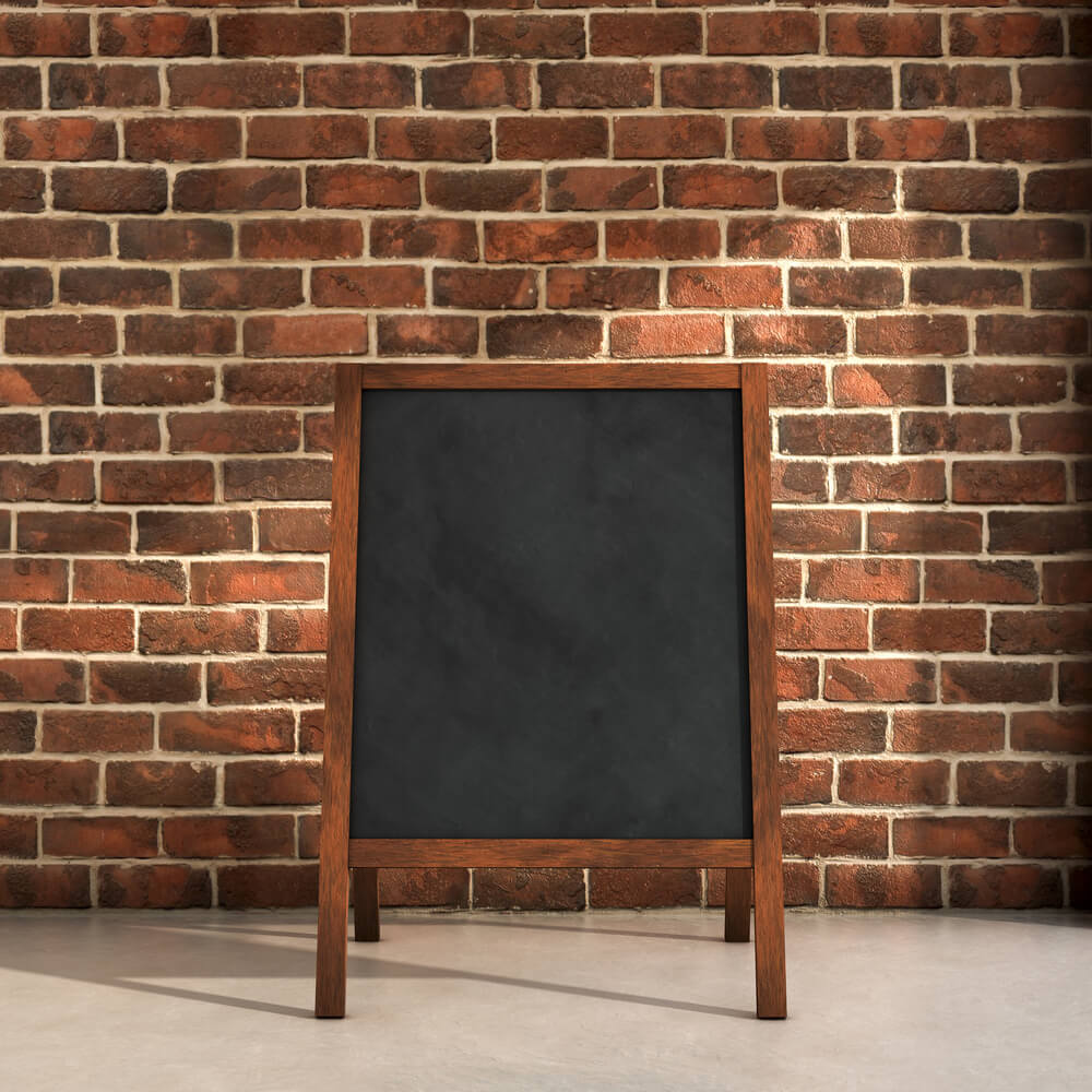 Backsteinmauer Schultafel Back to School Hintergrund DBD7-19