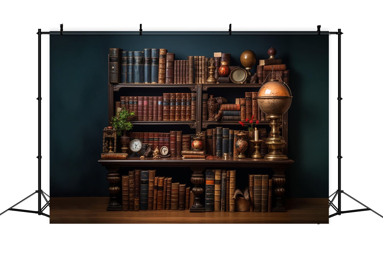 Back to School Bücherregal Klassische Bücher Backdrop DBD7-22