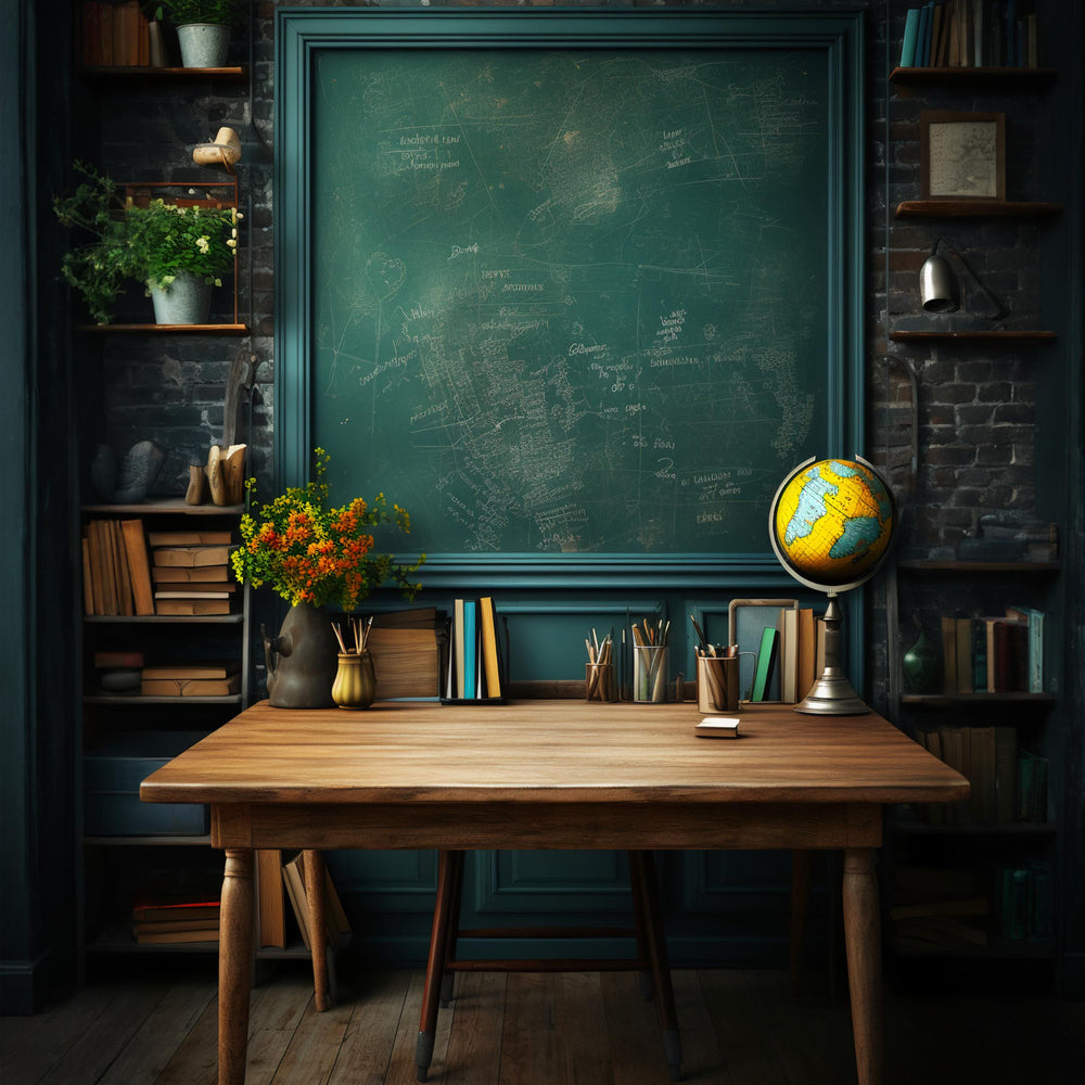 Back to School Tafel Schreibtisch Backdrop DBD7-64