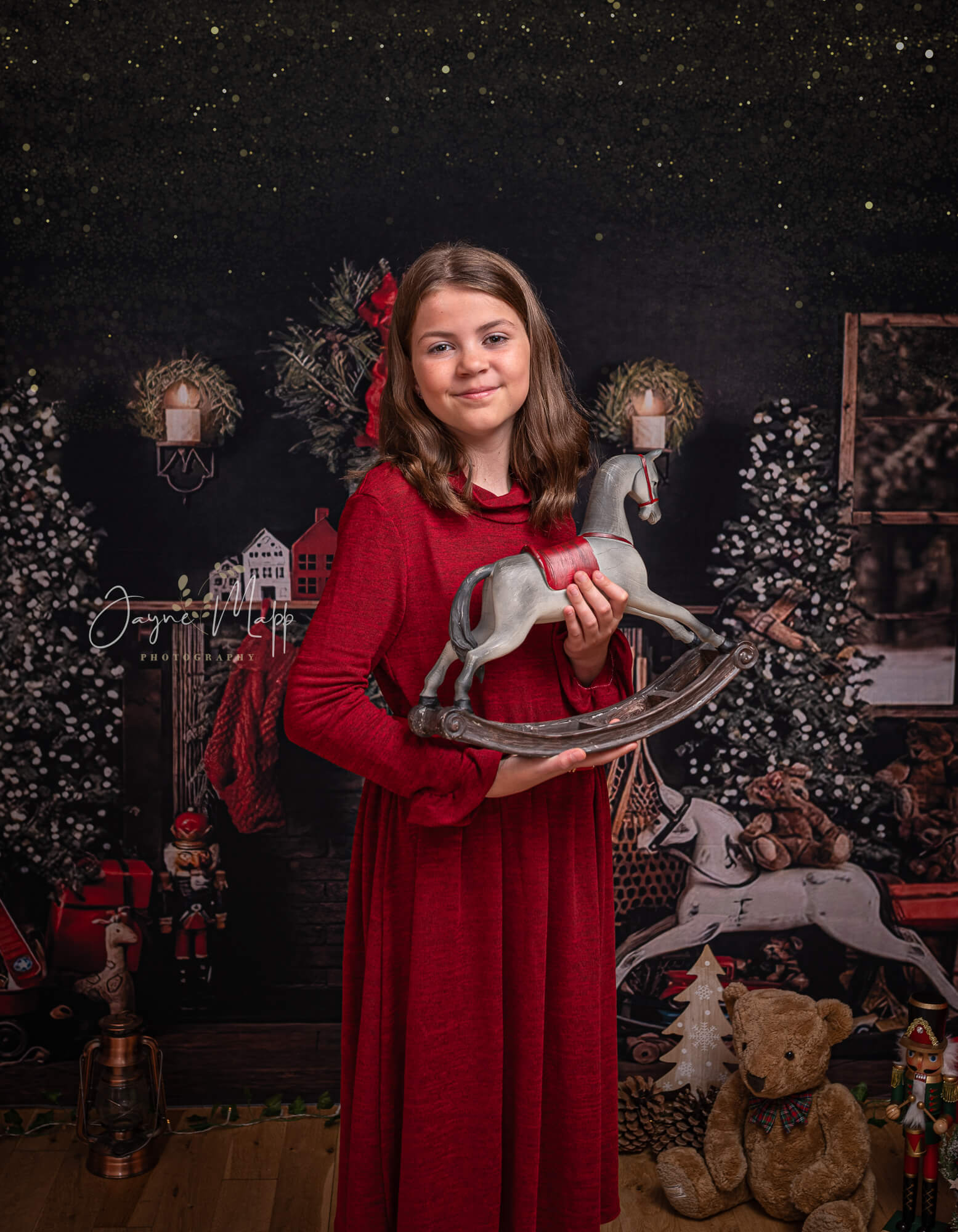 Weihnachtsbäume Raumdekoration Hintergrund für Fotografie G-1434(NUR 1)