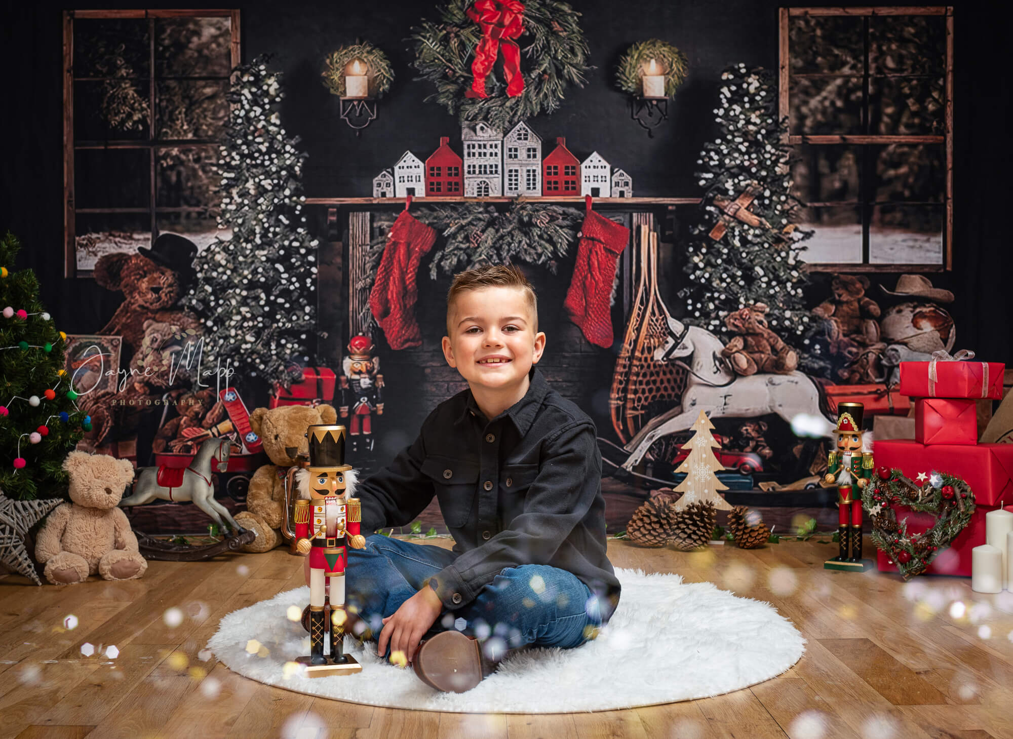 Weihnachtsbäume Raumdekoration Hintergrund für Fotografie G-1434(NUR 1)
