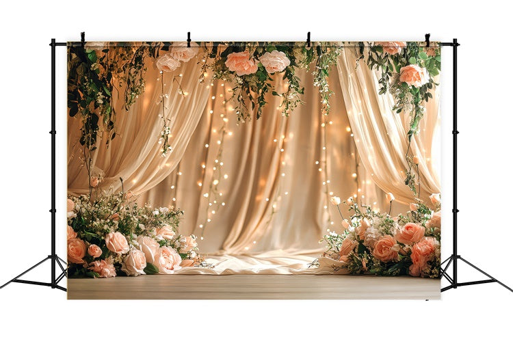 Hintergrund für Muttertag Elegant Hanging Floral Drape Backdrop GQ2-110