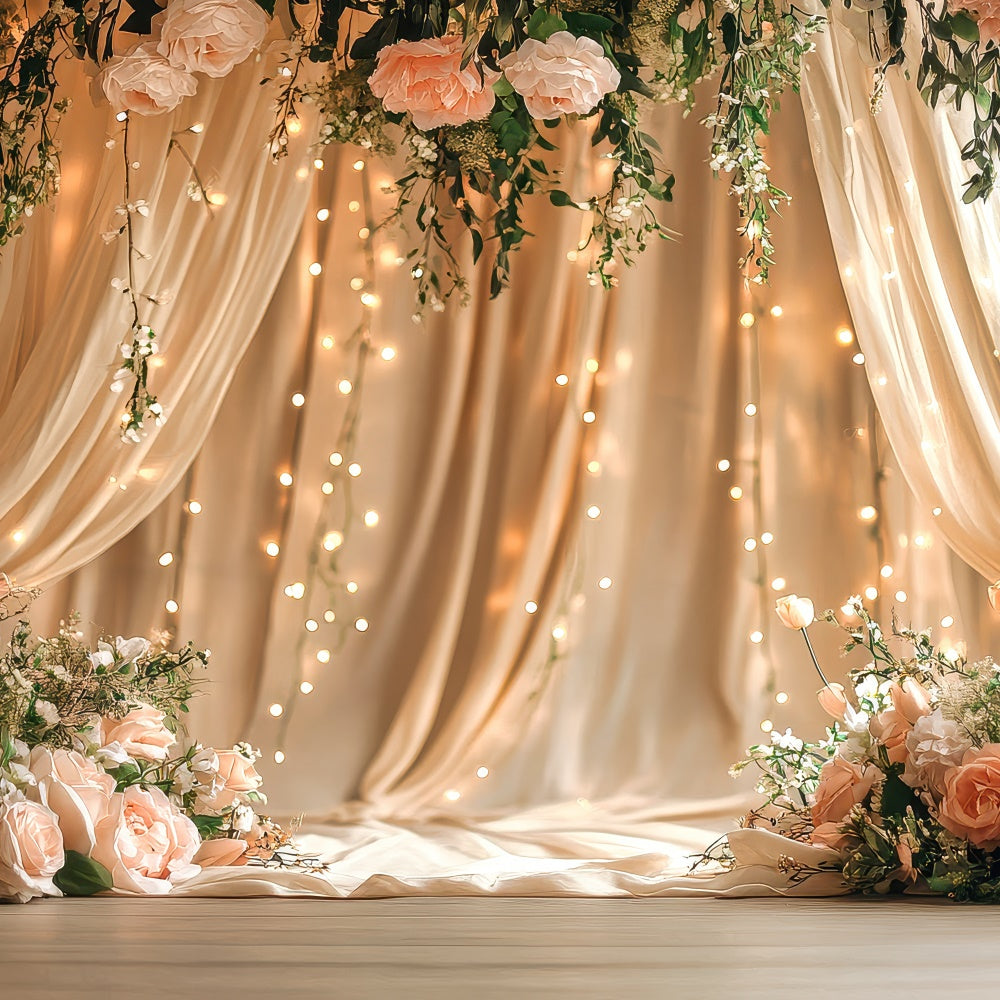 Hintergrund für Muttertag Elegant Hanging Floral Drape Backdrop GQ2-110
