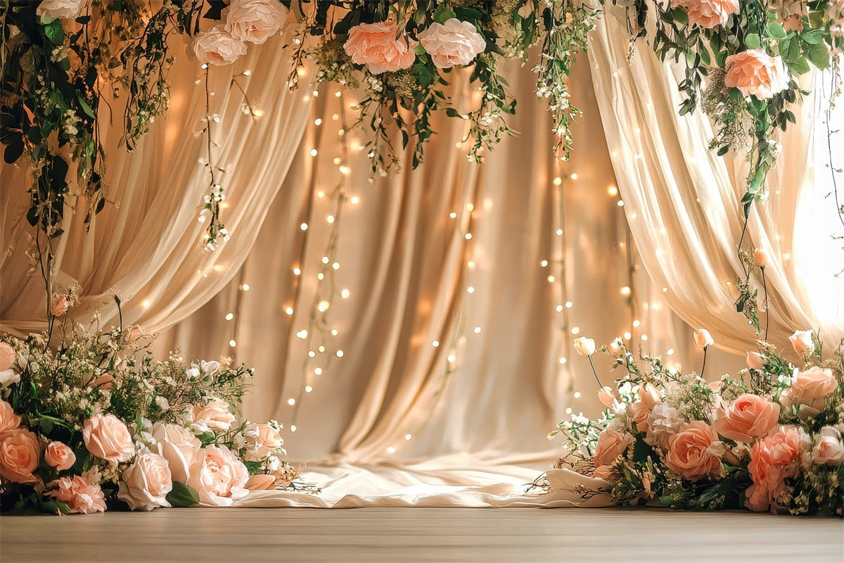 Hintergrund für Muttertag Elegant Hanging Floral Drape Backdrop GQ2-110