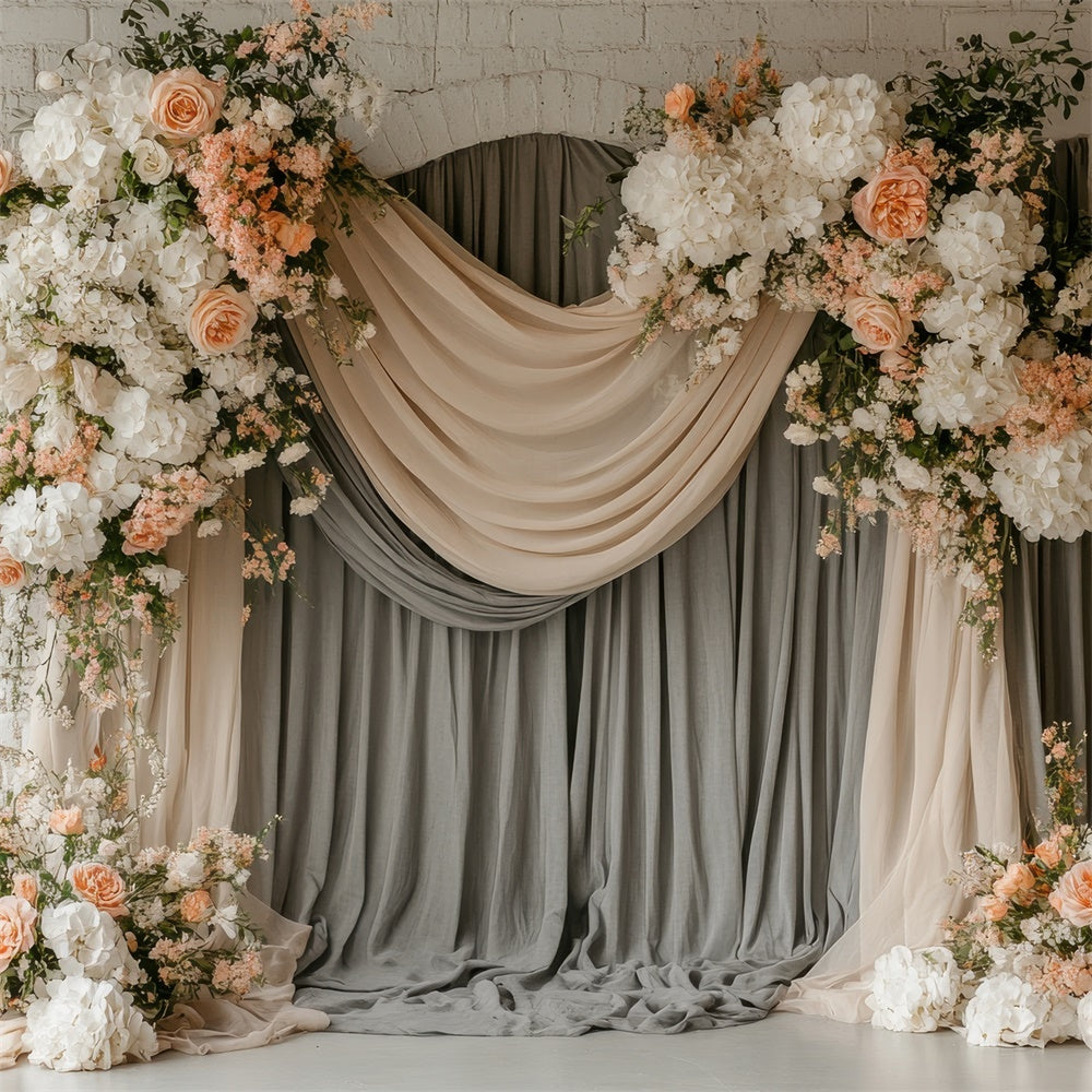 Muttertag Backdrop Vintage Floral Vorhang Drape Backdrop GQ2-112