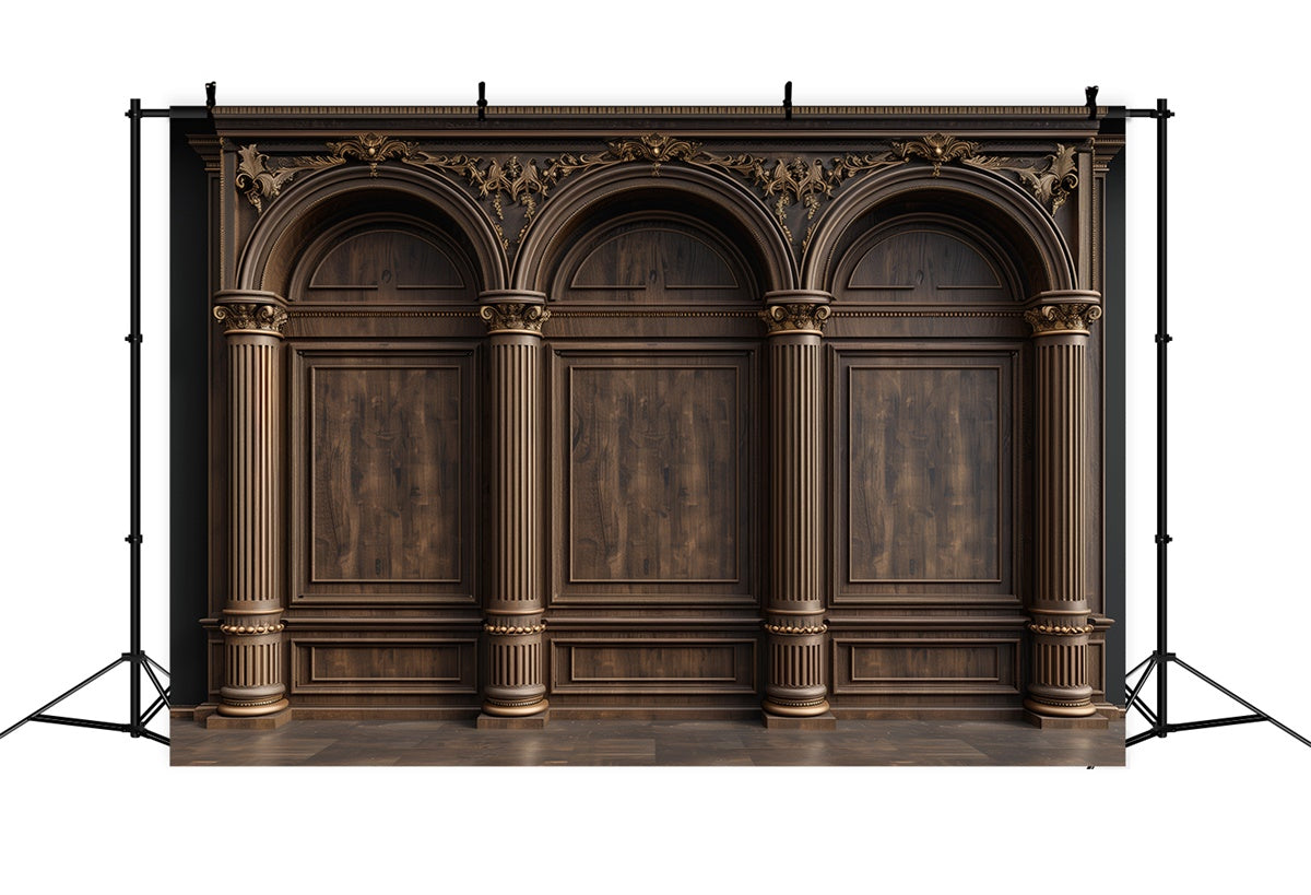 Muttertag Fotokulisse Vintage Holzschnitzerei Torbogen Kulisse GQ2-135