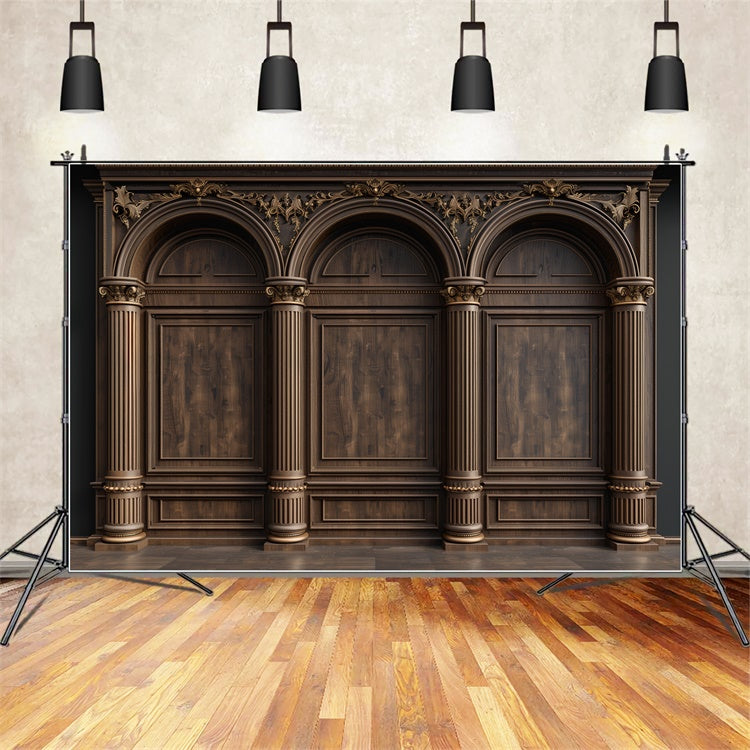 Muttertag Fotokulisse Vintage Holzschnitzerei Torbogen Kulisse GQ2-135