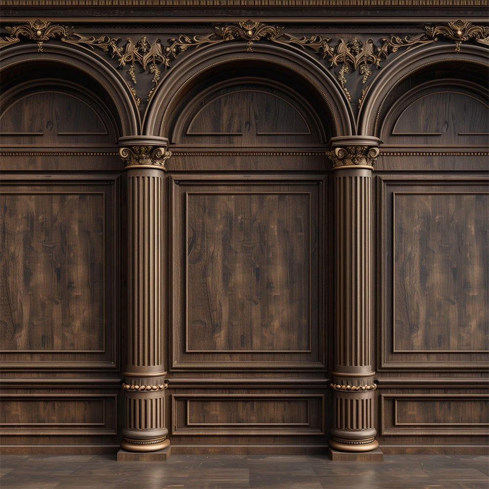 Muttertag Fotokulisse Vintage Holzschnitzerei Torbogen Kulisse GQ2-135