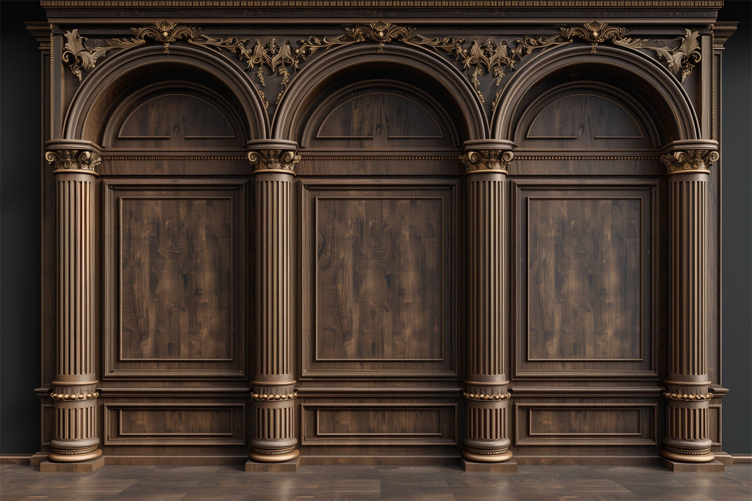 Muttertag Fotokulisse Vintage Holzschnitzerei Torbogen Kulisse GQ2-135