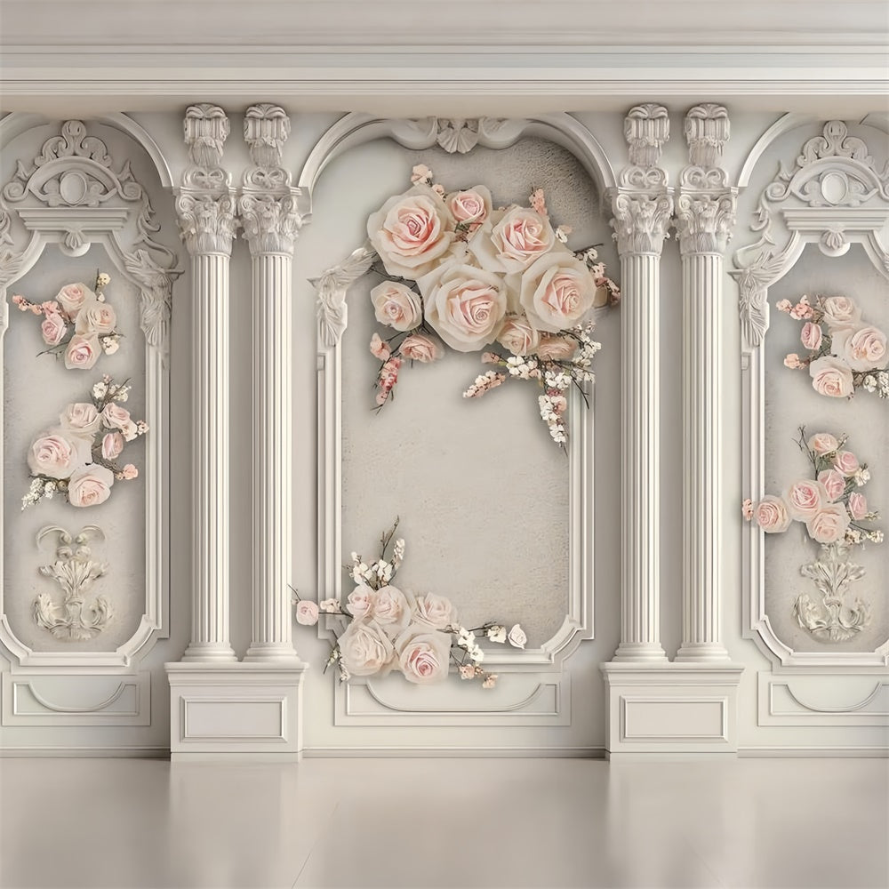 Hintergrund für Muttertag Anmutige Säulen Weiche Rose Hintergrund GQ2-141