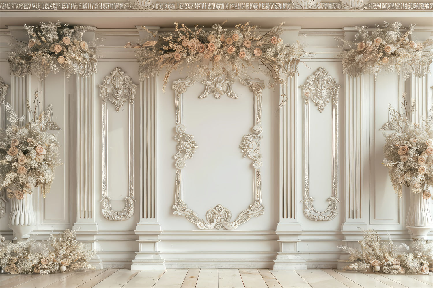 Mothers Day Backdrop Ideen Elegant Floral Ornate Wall Backdrop GQ2-142