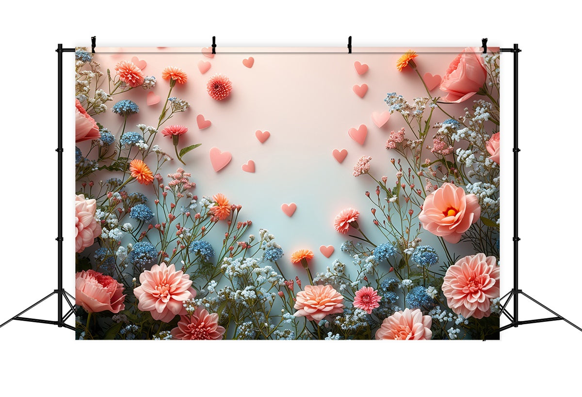 Muttertagskulisse Romantisch Pastell Rosa Blüte Kulisse GQ2-172