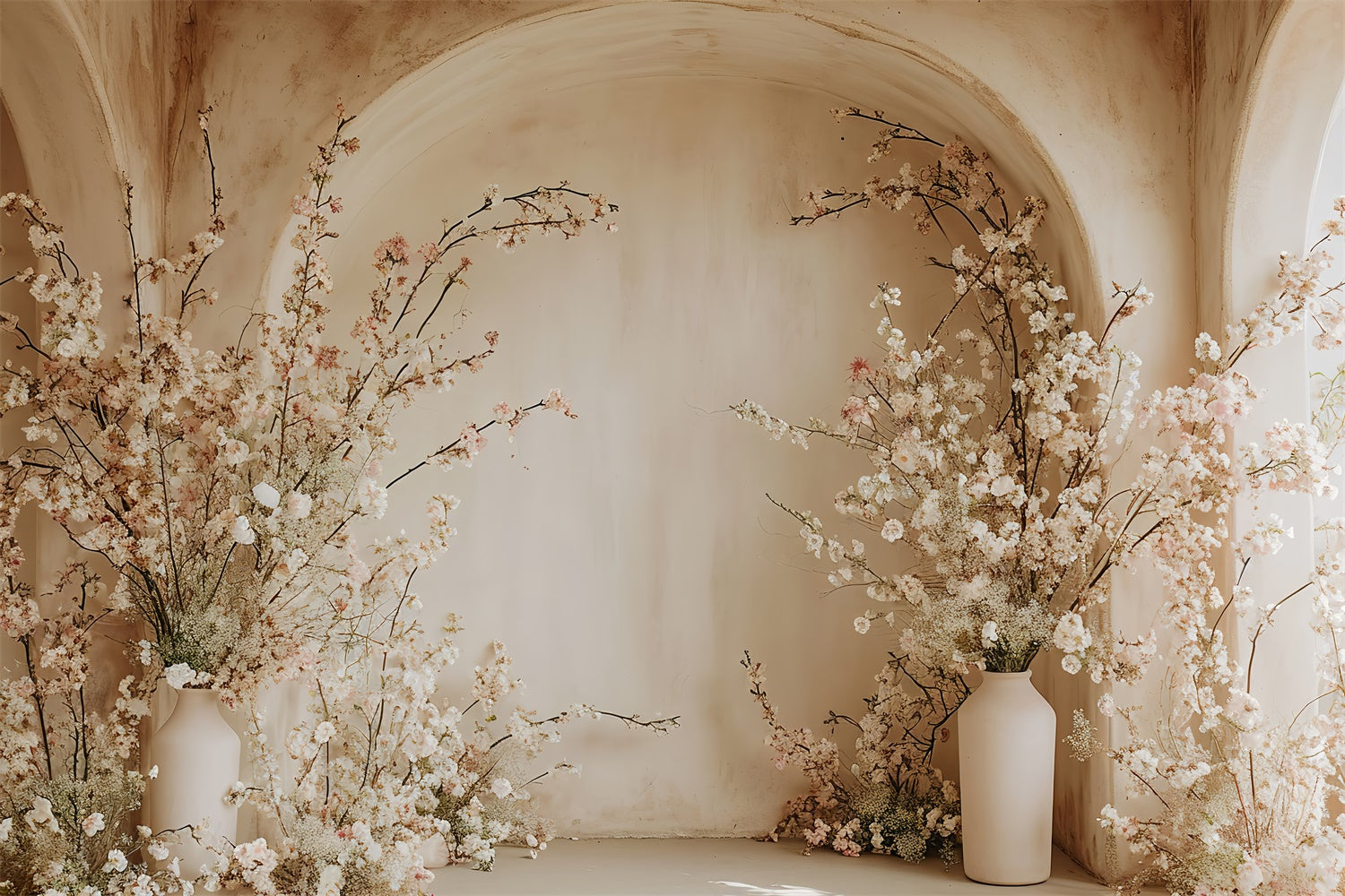 Boho Bogen Backdrop Romantische Rosa Blüte Bogen Backdrop GQ2-18