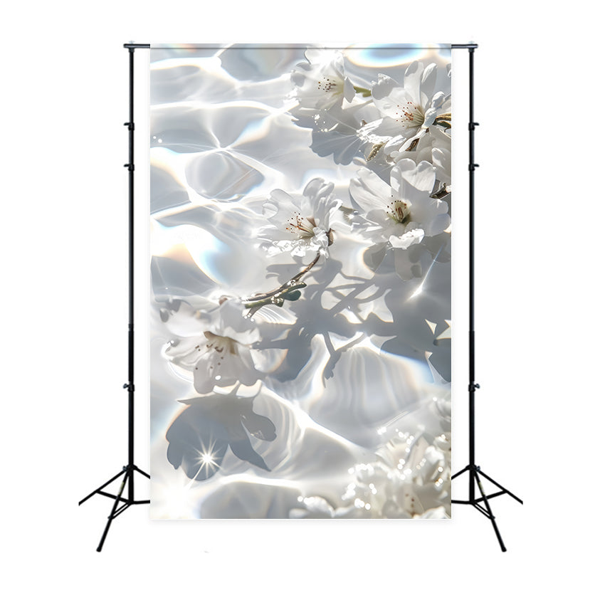 Muttertagskulisse Ideen Sprudelndes Wasser Weiße Blume Kulisse GQ2-197