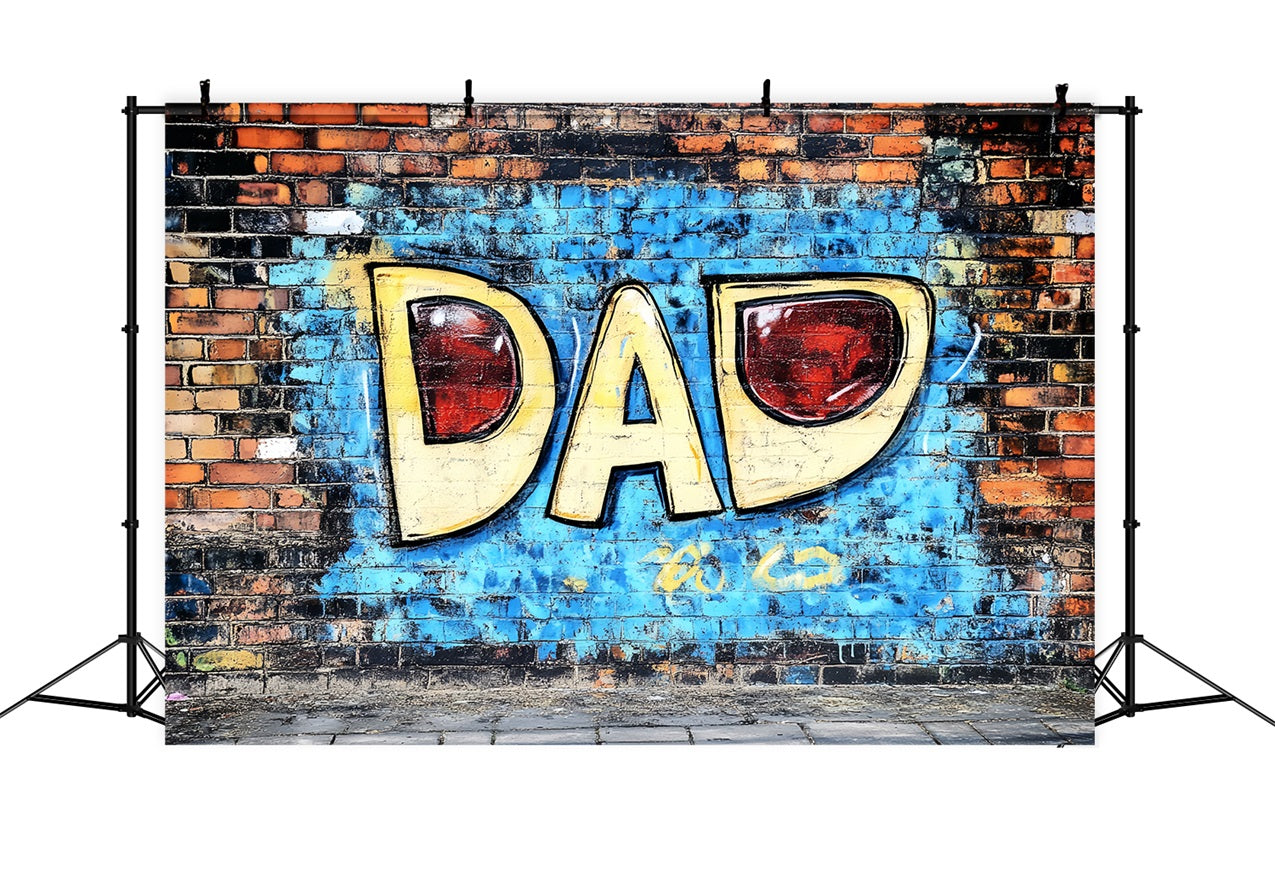 Vatertags-Hintergrundkulisse Funky Graffiti Dad Wandhintergrund GQ2-207