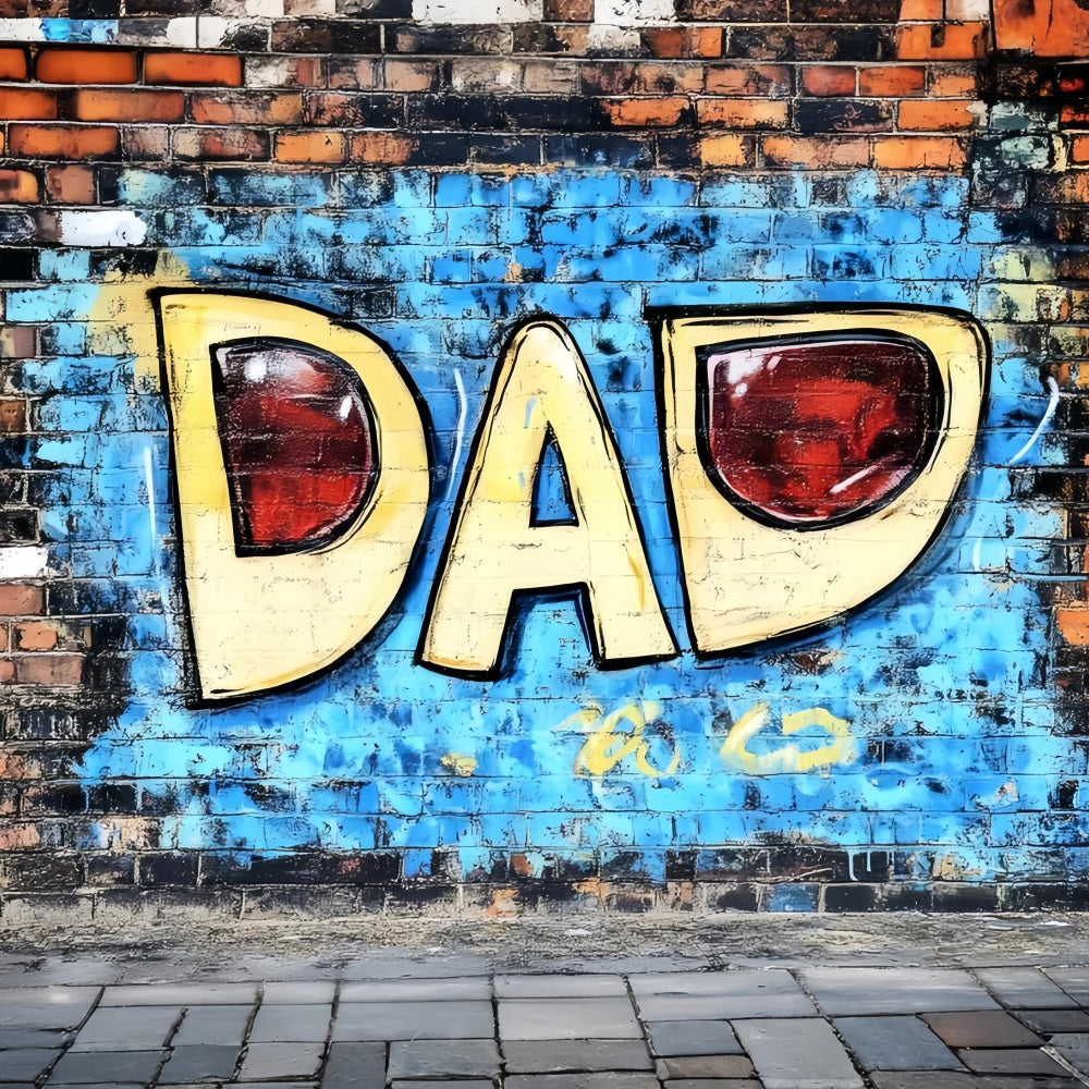 Vatertags-Hintergrundkulisse Funky Graffiti Dad Wandhintergrund GQ2-207