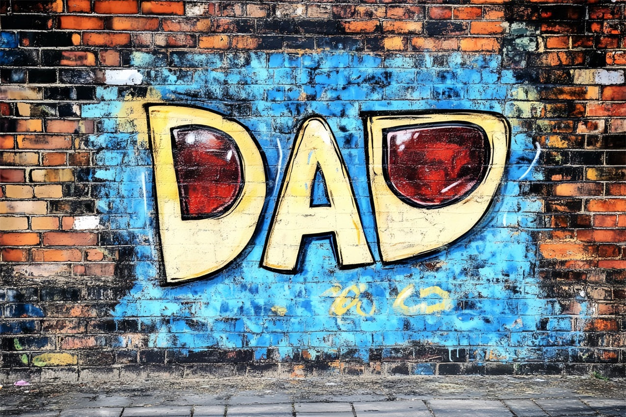 Vatertags-Hintergrundkulisse Funky Graffiti Dad Wandhintergrund GQ2-207