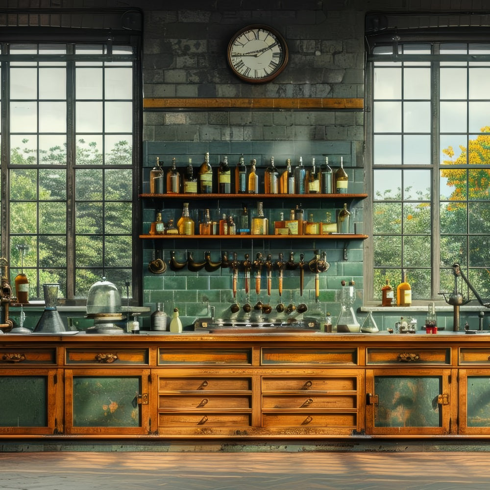 Vatertag Backdrop Design Industrielle Wissenschaftliche Labor Hintergrund GQ2-225