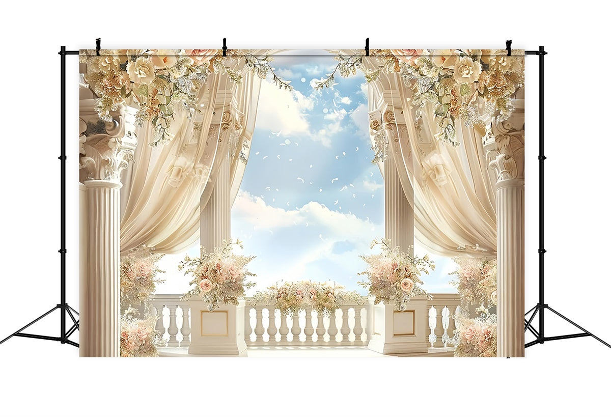 Muttertagskulisse Romantischer Vintage Garten Terrassenhintergrund GQ2-90