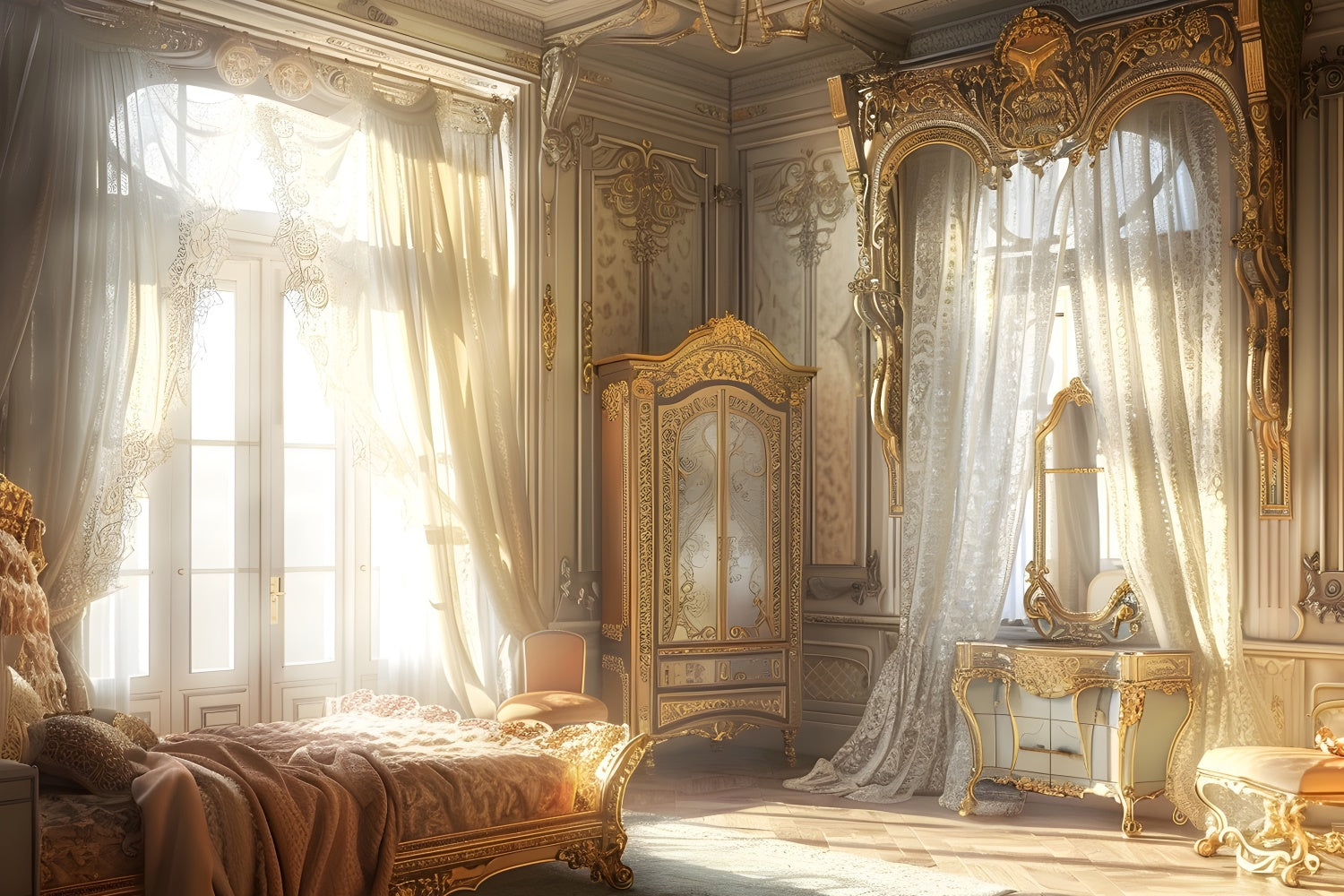 Muttertagskulisse Ideen Verträumte sonnenbeschienene opulente Raumkulisse GQ2-98