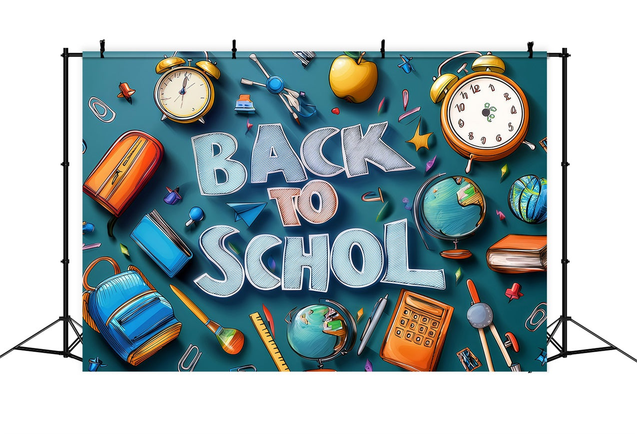 Back To School Fotokulisse Ideen Schulbedarf Kulisse GQ3-127