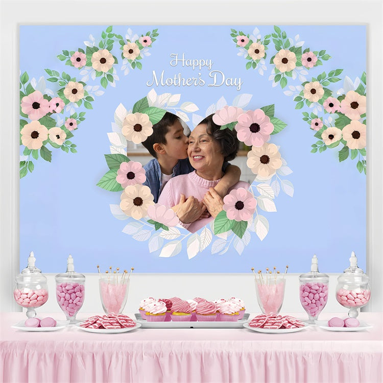 Hintergrund für Muttertag Zarte Pastellblüten Individueller Hintergrund GQ3-146