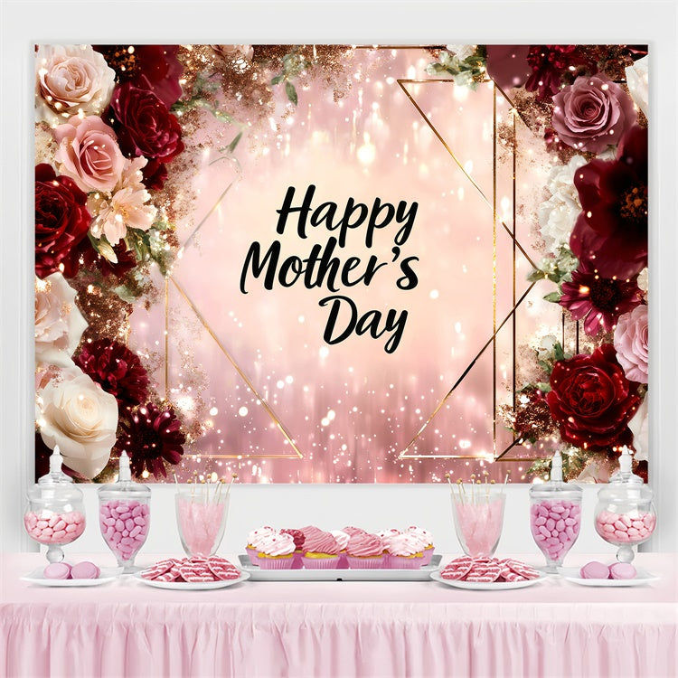 Muttertags-Hintergrundbilder Skurrile Rose Funkelnd Individuelles Hintergrundbild GQ3-153