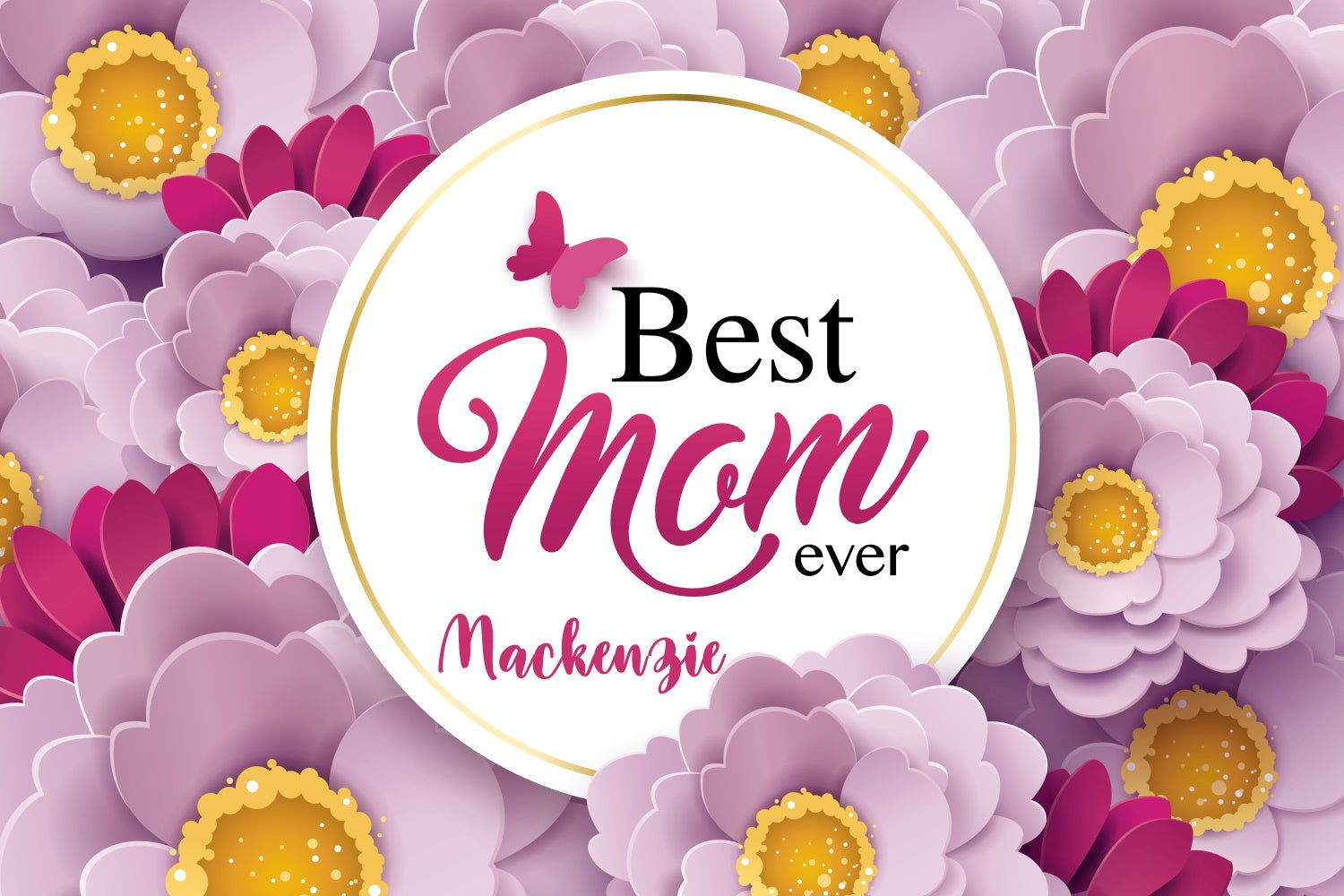 Muttertag Fotokulissen Elegante lila Blüte Individueller Hintergrund GQ3-169