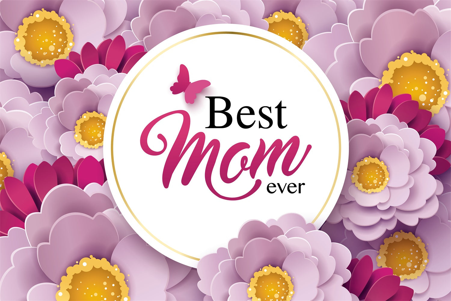 Muttertag Fotokulissen Elegante lila Blüte Individueller Hintergrund GQ3-169