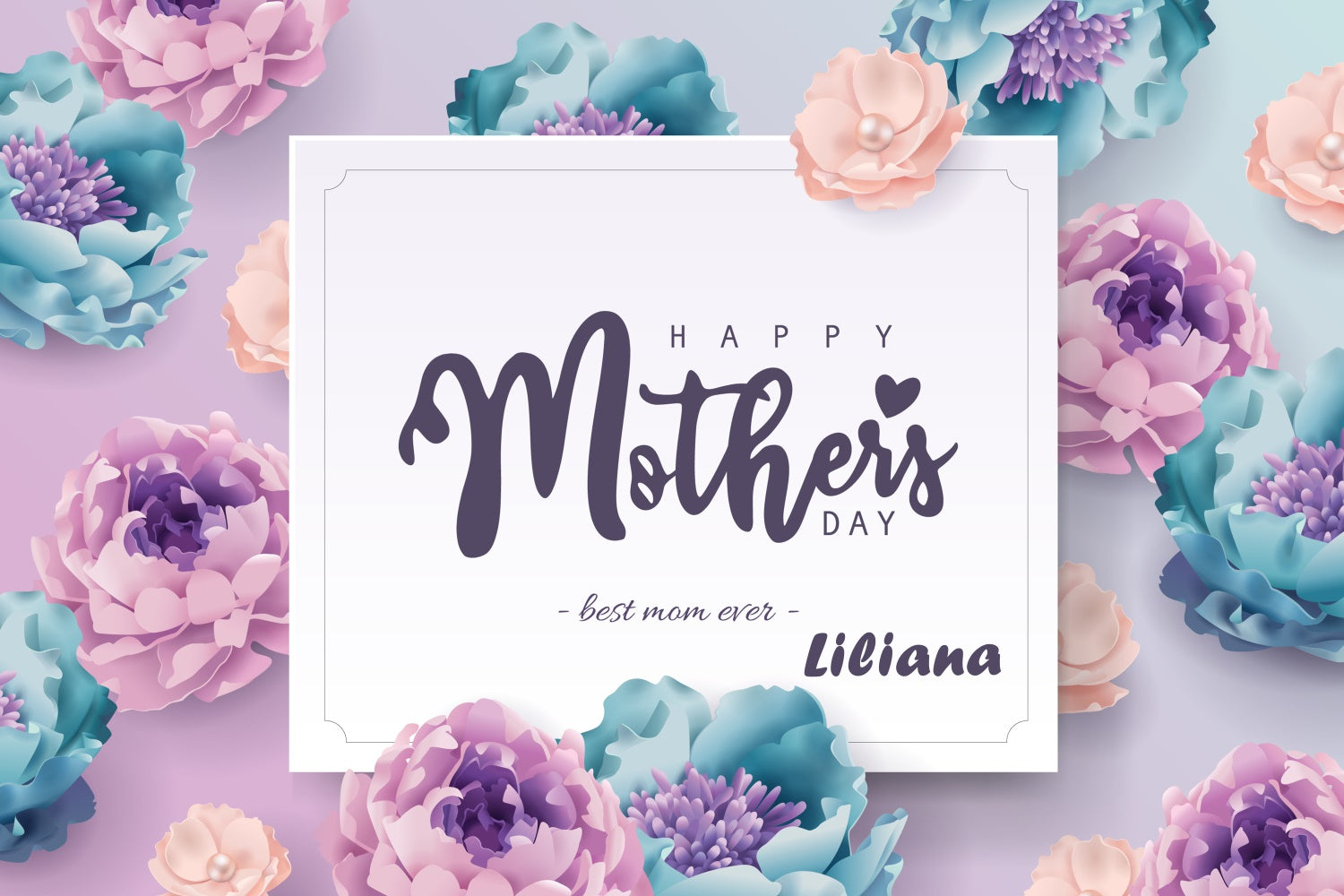 Hintergründe für Muttertag Romantische Aquarellblumen Individueller Hintergrund GQ3-175