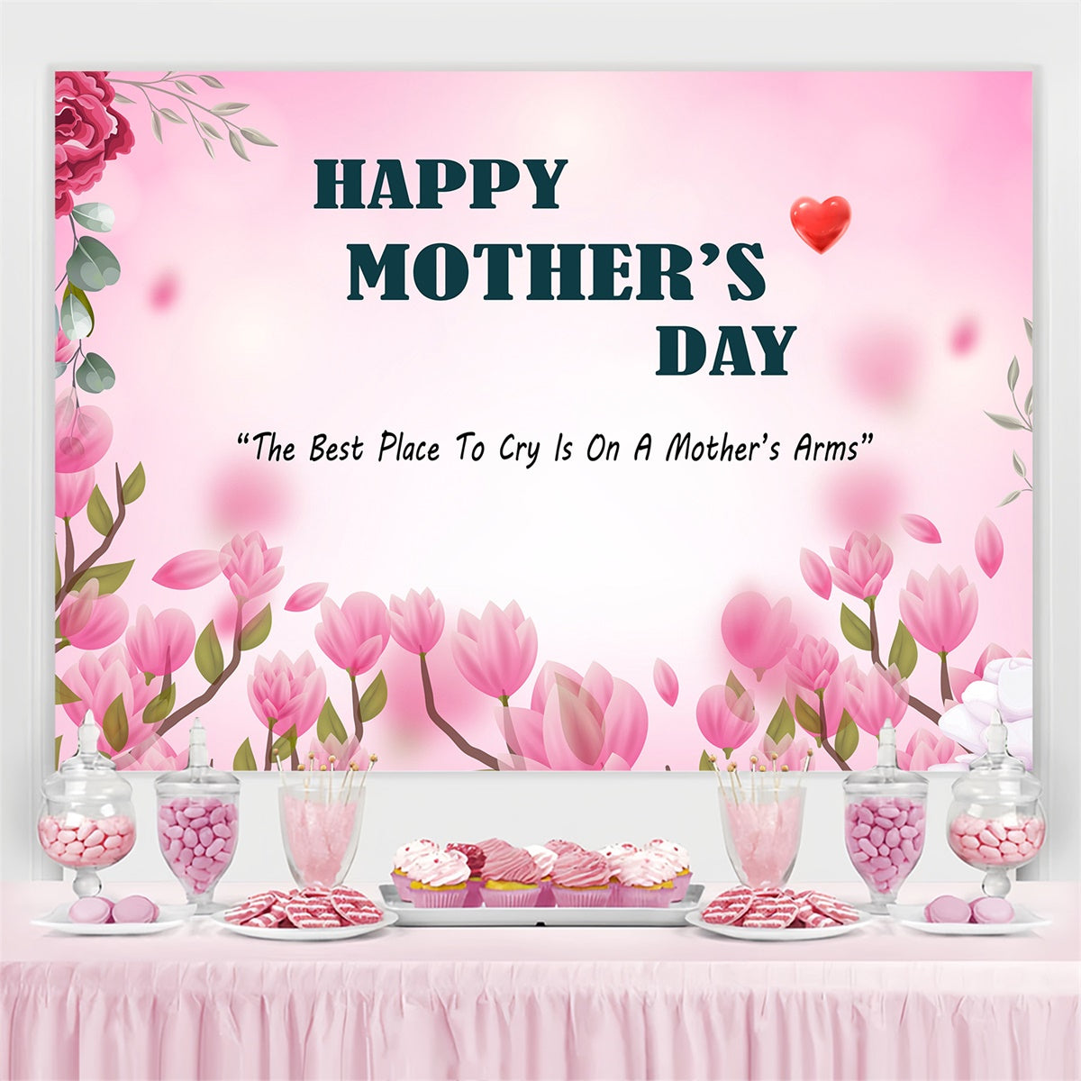 Muttertagskulisse Ideen Anmutig blühende Tulpen Individueller Hintergrund GQ3-182