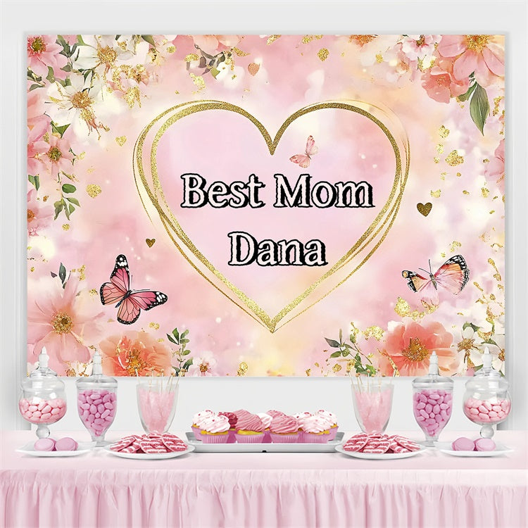 Backdrop für Muttertag Schmetterling Floral Fantasy Custom Backdrop GQ3-193