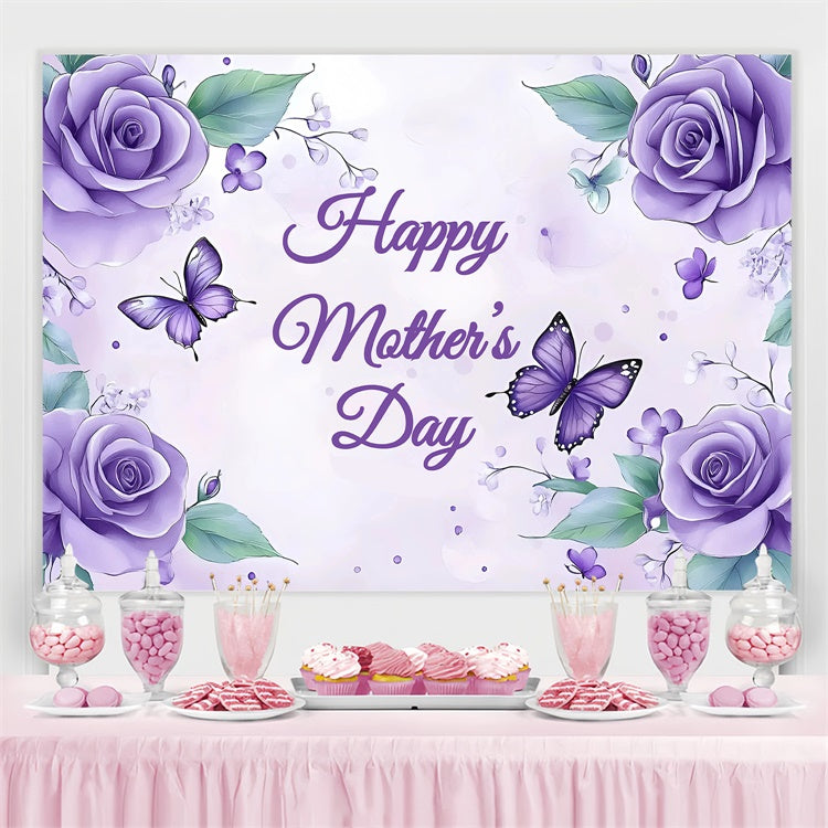 Muttertagskulissen Lila Blumenfantasie Individueller Hintergrund GQ3-203